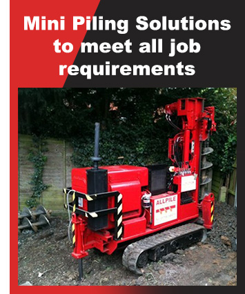 mini piling company Hackney Wick